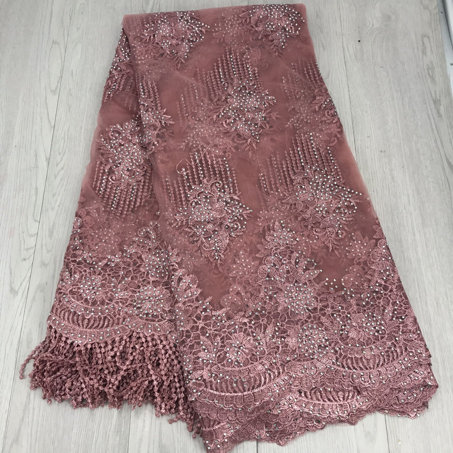 2025 Nigerian Embroidered Lace Fabric High Quality 5 Yards African Lace Fabric Lace Wedding Dress for Women party Dress .DIY SEWING