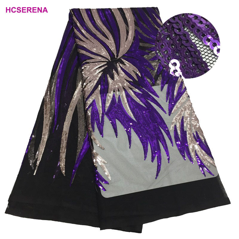 2025 Nigerian Embroidered Lace Fabric High Quality 5 Yards African Lace Fabric Lace Wedding Dress for Women party Dress .DIY SEWING
