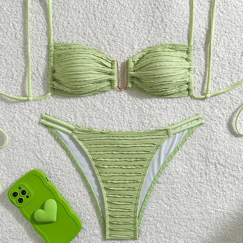 Summer Sexy Bikinis 2025 Women's Swimwear Female Swimsuit For Swim Wear Bathing Suits Brazilian Bikini Set Beachwear Pool Bather