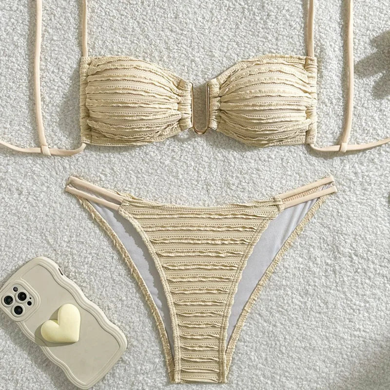Summer Sexy Bikinis 2025 Women's Swimwear Female Swimsuit For Swim Wear Bathing Suits Brazilian Bikini Set Beachwear Pool Bather