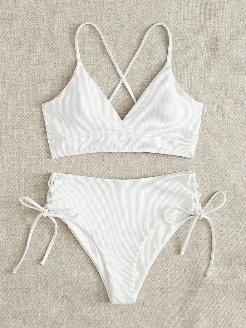 Sexy Bandage High Waist Brazilian Bikinis Sets Swimsuit Swimwear Swimming Suit for Women New Bikini Mujer Biquinis