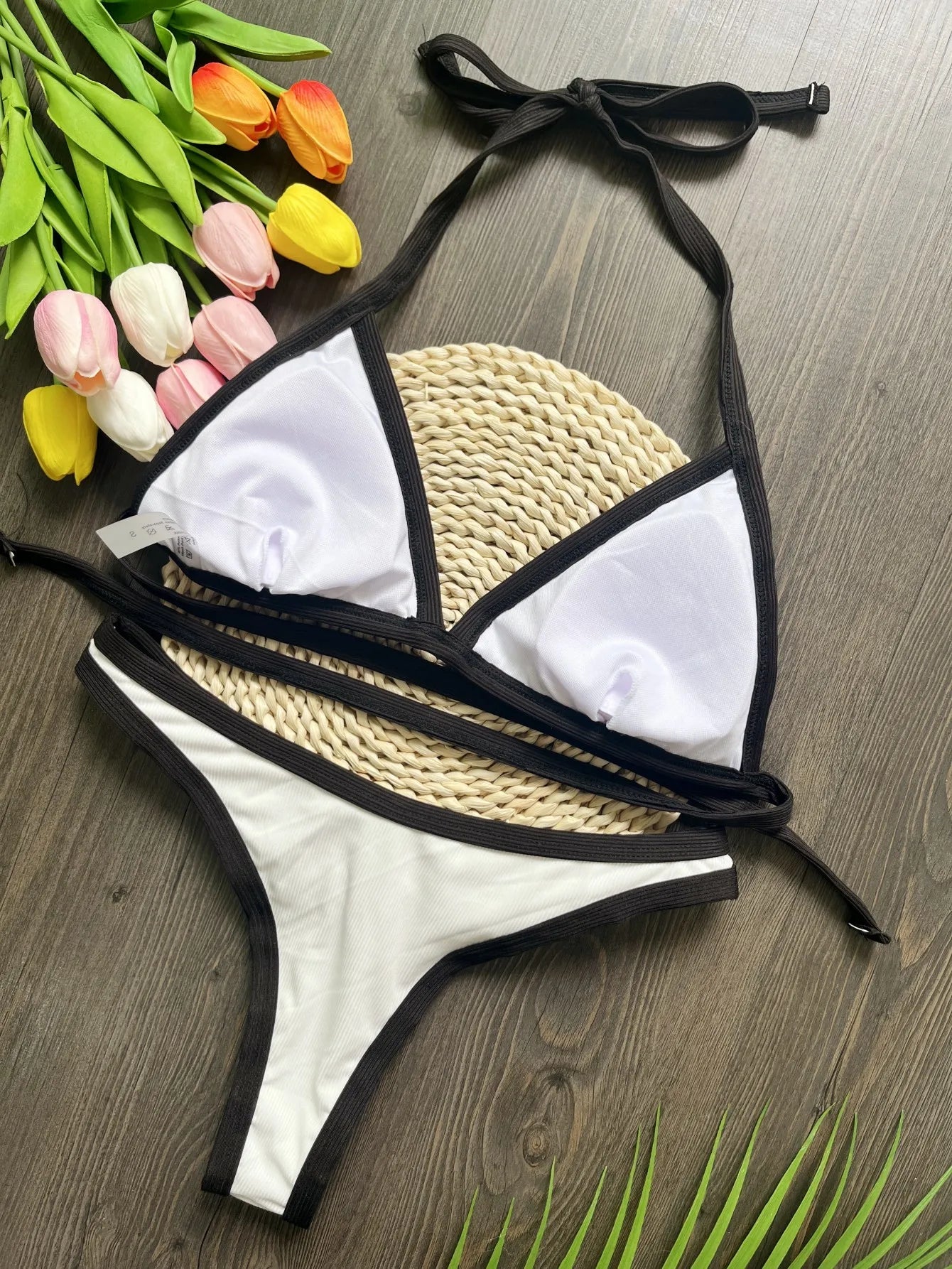 RUOTONSEPT Sexy Solid Bikini Set Women's Swimsuit Two-piece Triangle Thong Swimwear Bathing Suit Brazilian Biquinis 2024 New