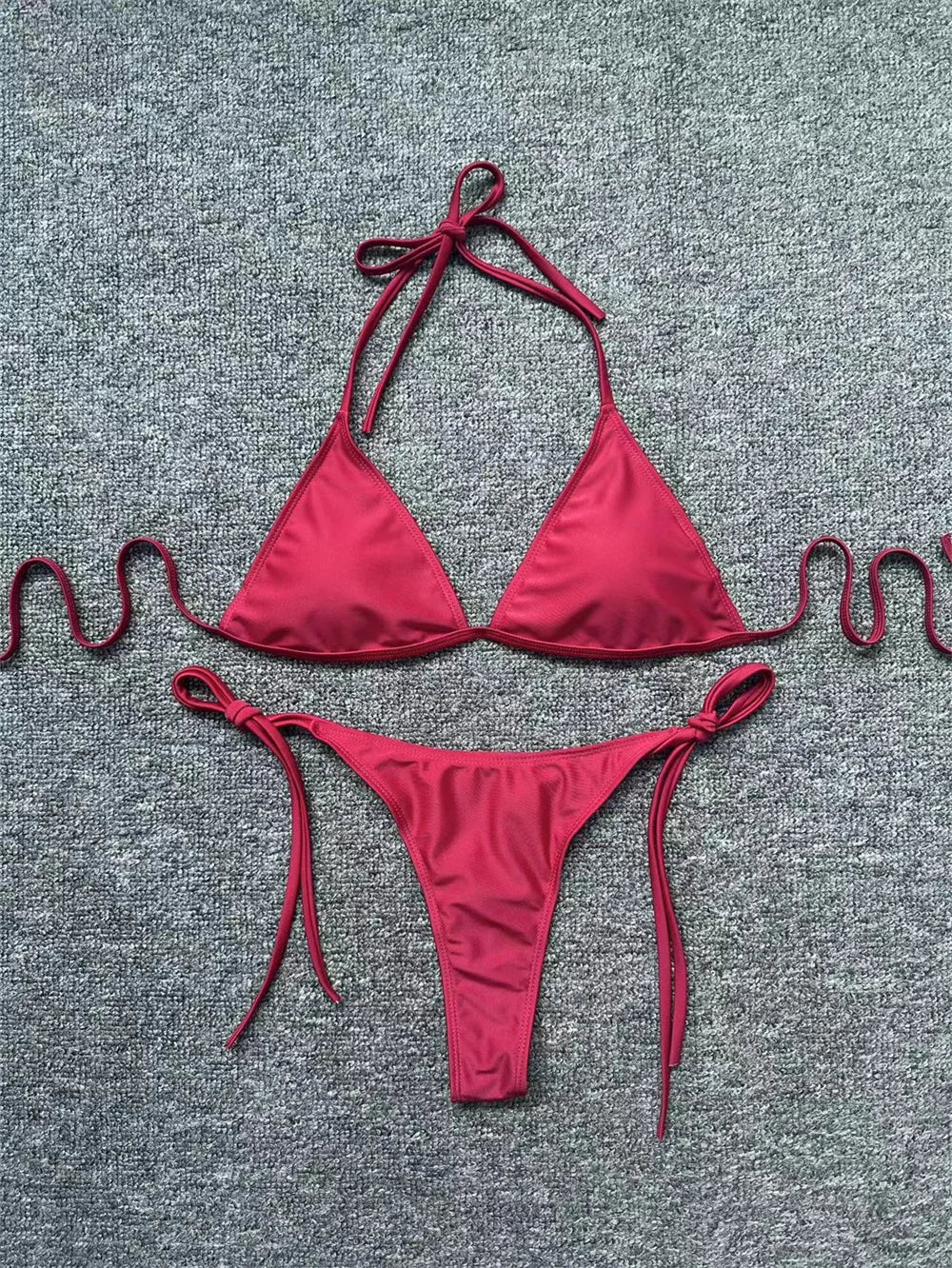 Micro String Extrem Bikini Backless Swimsuit Push Up Triangle Tangas Women Swimwear Y2k Brazilian Beachwear Bathing Suit Bikinis