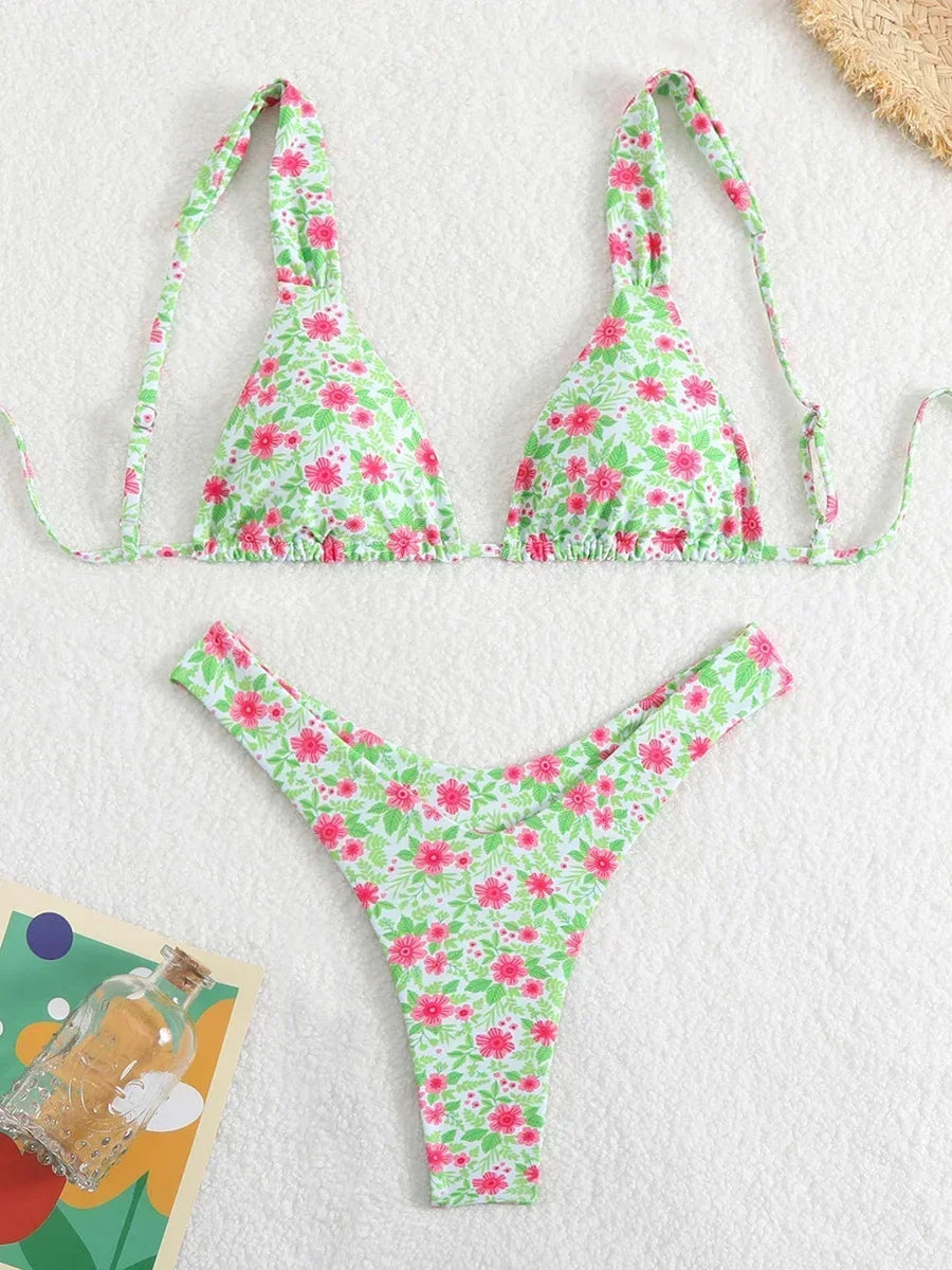 Sexy Micro Bikini Swimsuit 2025 Women Female Swimwear Thong Brazilian Bikinis Sets Woman Two-piece Bathing Suit Swim Beach Wear