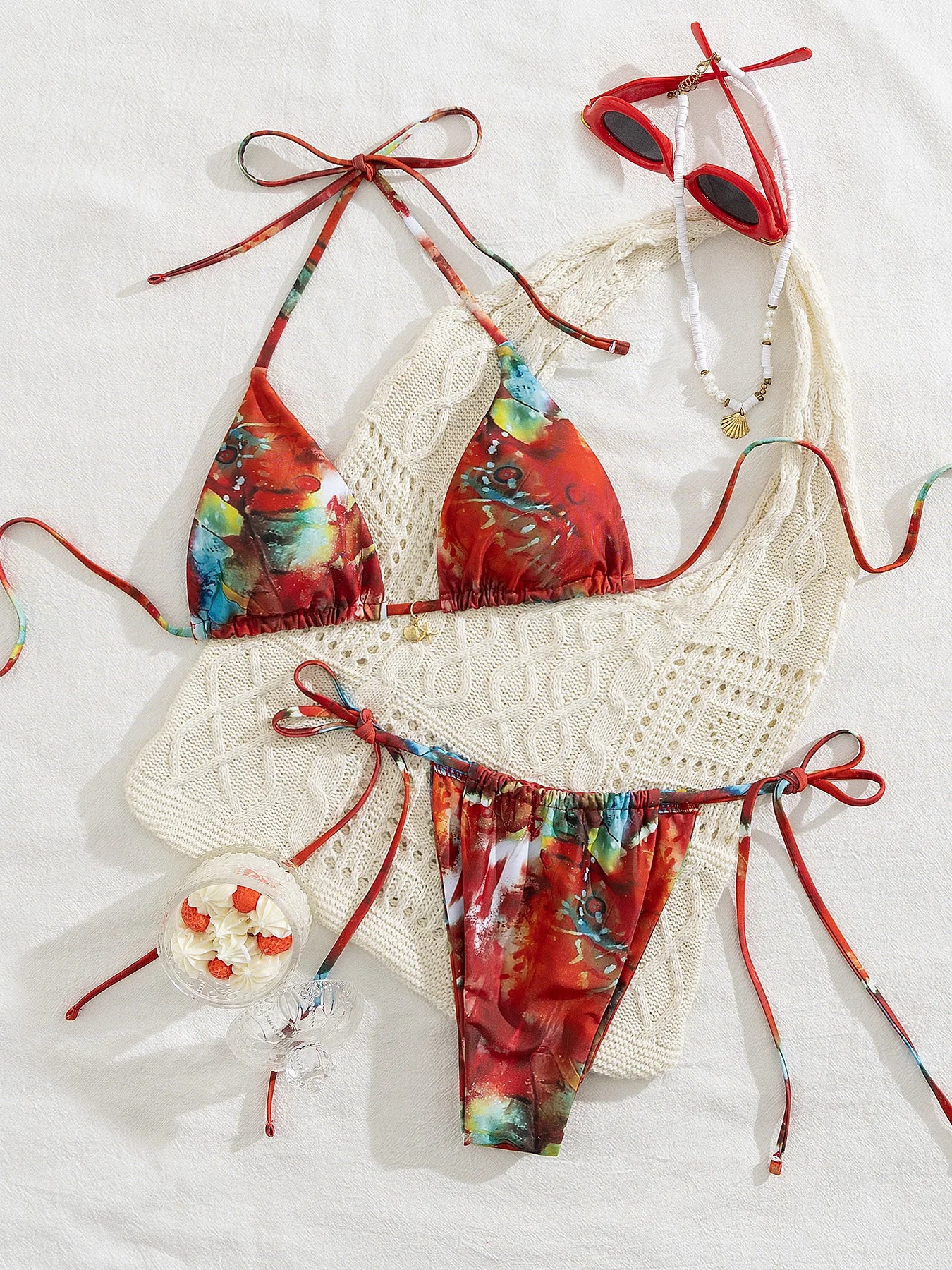 2025 Trend Trangle Stripped Micro Bikini Set Women Swimsuit Sexy Fashion Lady Biquini Swimwear Vacation Beachwear Female Clothes