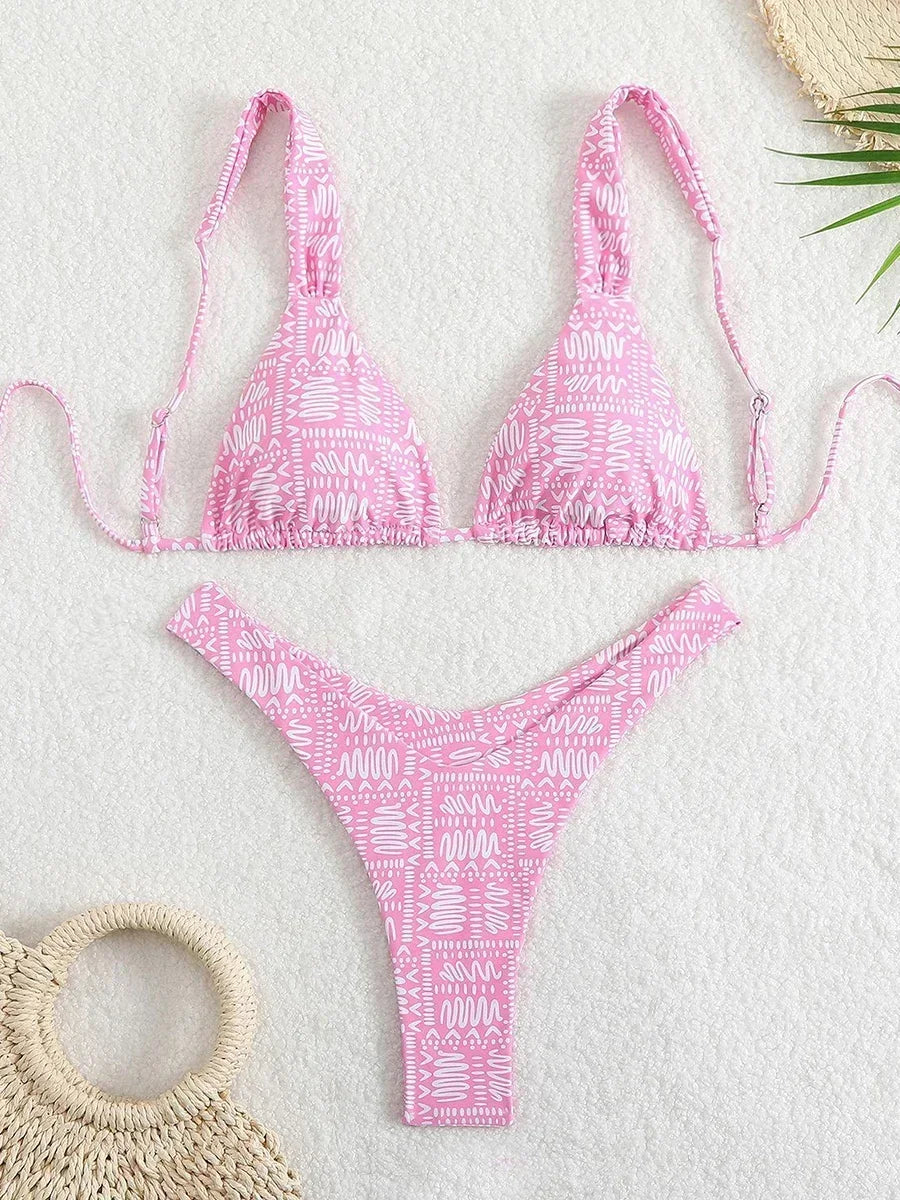 Sexy Micro Bikini Swimsuit 2025 Women Female Swimwear Thong Brazilian Bikinis Sets Woman Two-piece Bathing Suit Swim Beach Wear