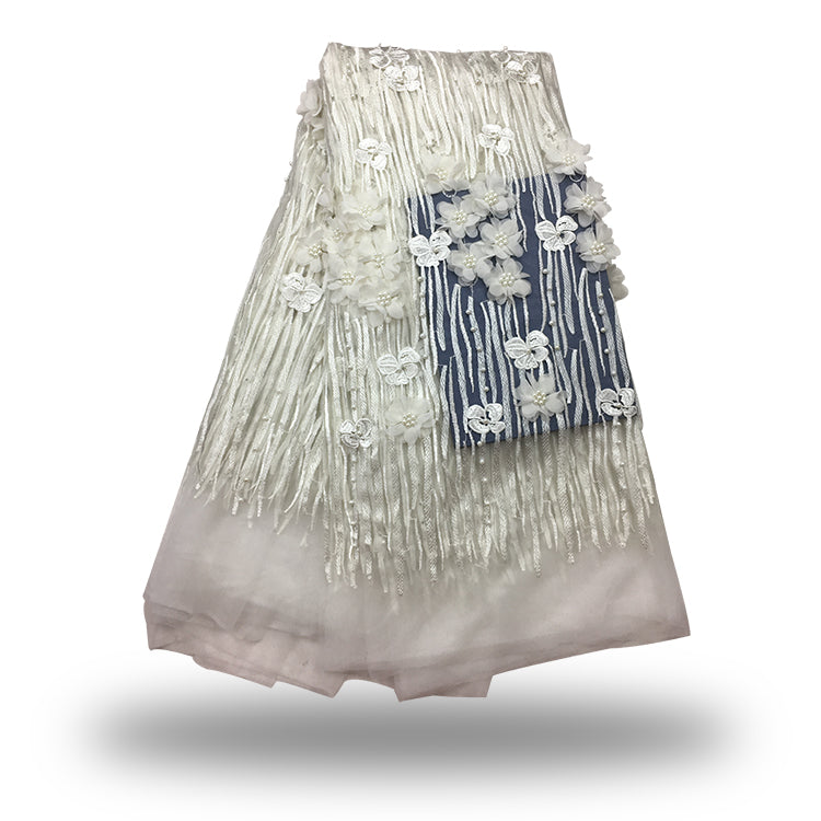 2025 Nigerian Embroidered Lace Fabric High Quality 5 Yards African Lace Fabric Lace Wedding Dress for Women party Dress .DIY SEWING