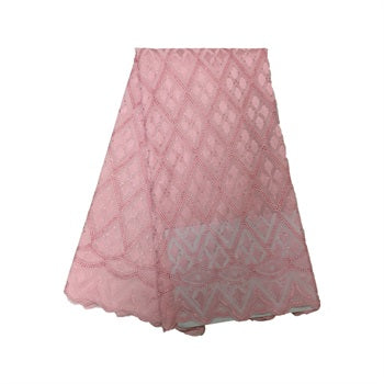 2025 Nigerian Embroidered Lace Fabric High Quality 5 Yards African Lace Fabric Lace Wedding Dress for Women party Dress .DIY SEWING