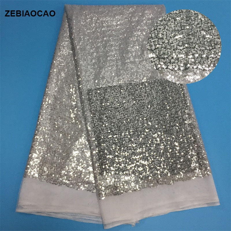 2025 Nigerian Embroidered Lace Fabric High Quality 5 Yards African Lace Fabric Lace Wedding Dress for Women party Dress .DIY SEWING