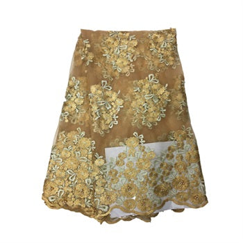 2025 Nigerian Embroidered Lace Fabric High Quality 5 Yards African Lace Fabric Lace Wedding Dress for Women party Dress .DIY SEWING