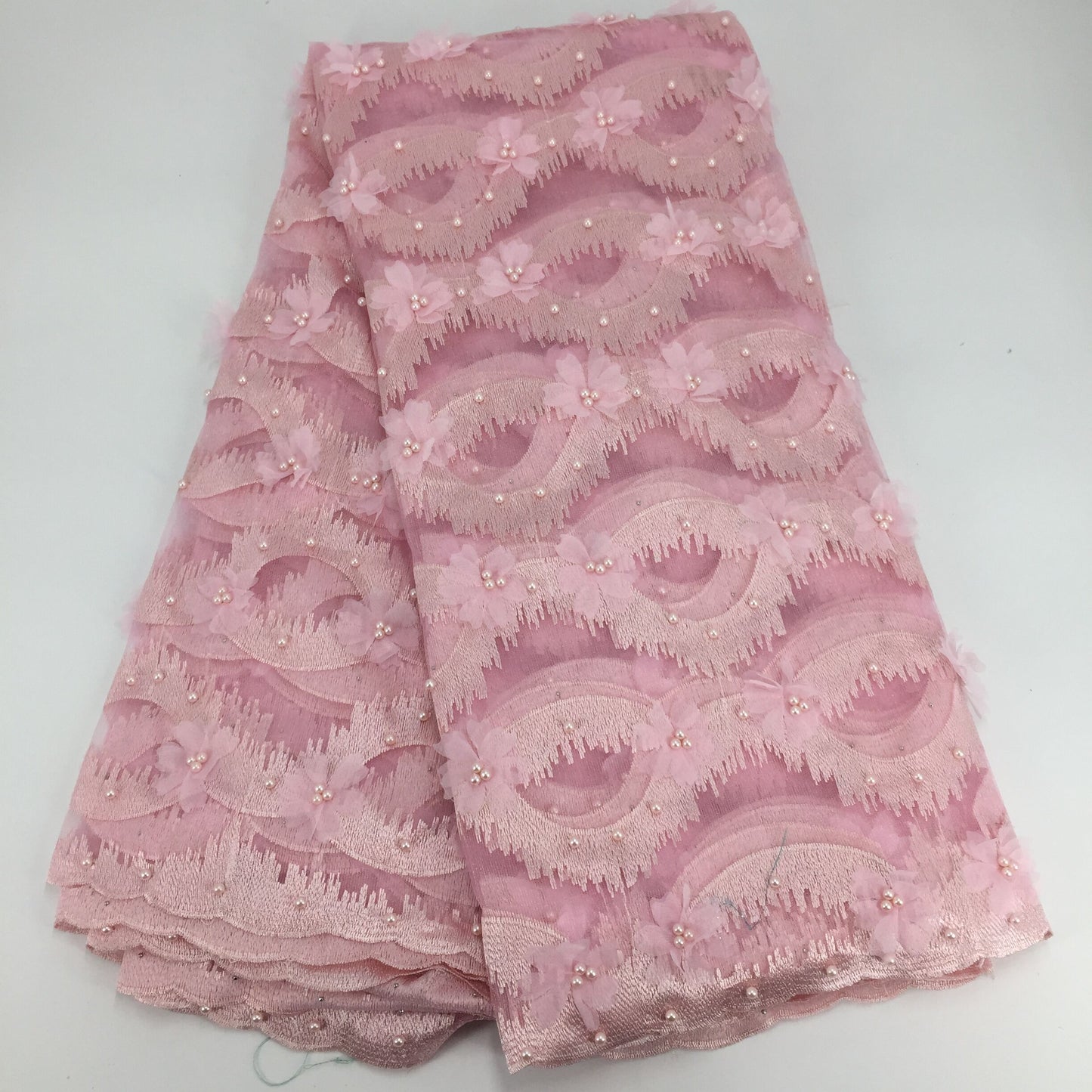 2025 Nigerian Embroidered Lace Fabric High Quality 5 Yards African Lace Fabric Lace Wedding Dress for Women party Dress .DIY SEWING
