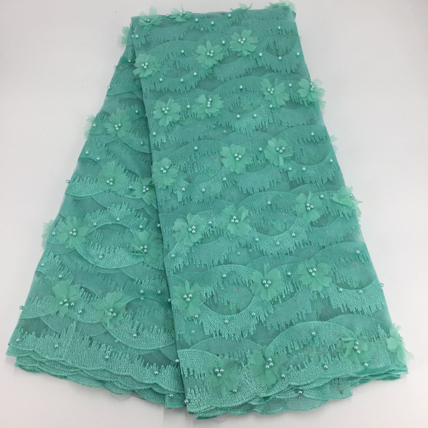 2025 Nigerian Embroidered Lace Fabric High Quality 5 Yards African Lace Fabric Lace Wedding Dress for Women party Dress .DIY SEWING