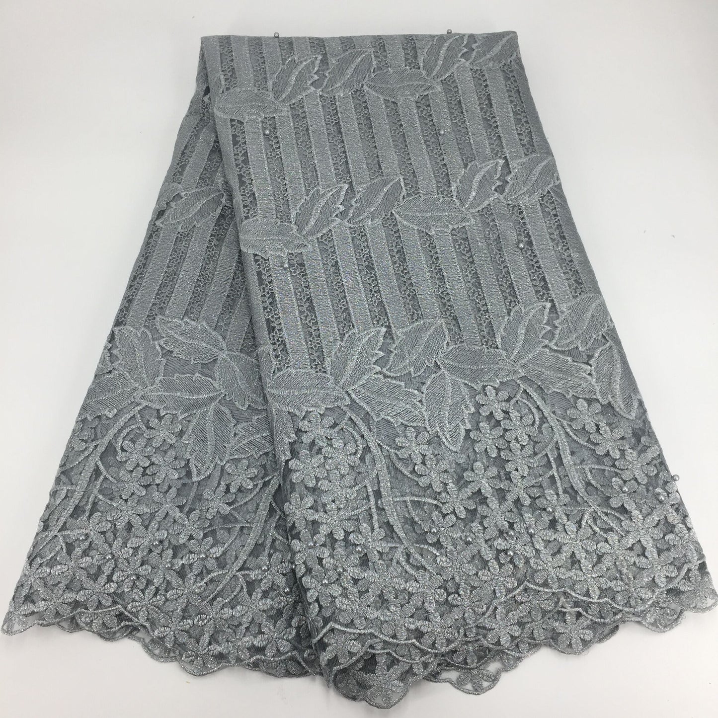 2025 Nigerian Embroidered Lace Fabric High Quality 5 Yards African Lace Fabric Lace Wedding Dress for Women party Dress .DIY SEWING