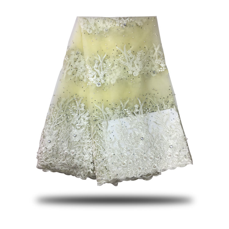 2025 Nigerian Embroidered  Lace Fabric High Quality 5 Yards African Lace Fabric Lace Wedding Dress for Women party Dress .DIY SEWING