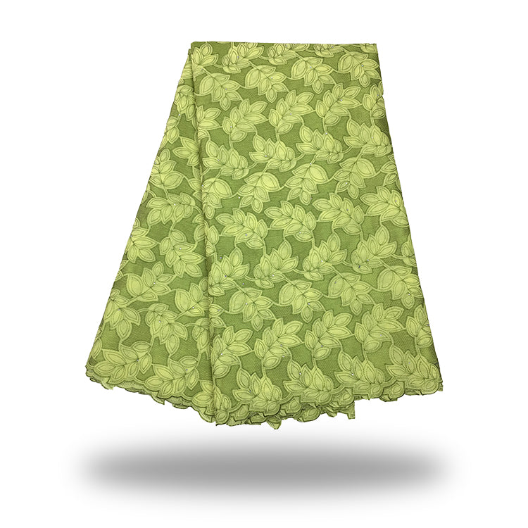 2025 Nigerian Embroidered African Lace Fabric for Wedding - No. 127, 5 Yards