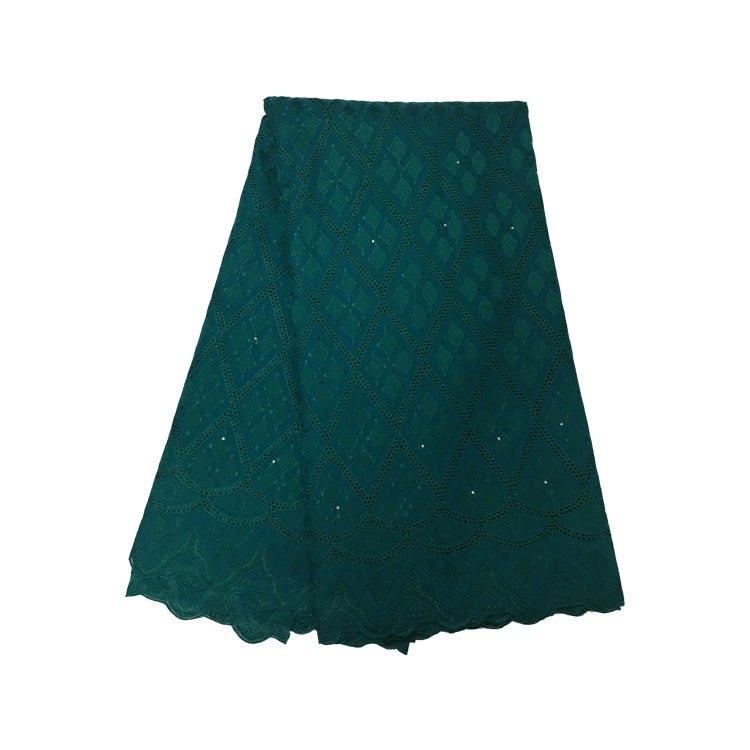 2025 Nigerian Embroidered African Lace Fabric for Wedding - No. 125, 5 Yards
