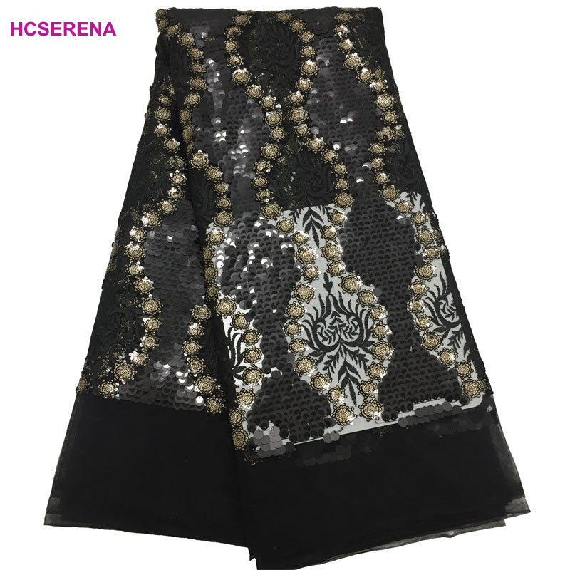 2025 Nigerian Embroidered  Lace Fabric High Quality 5 Yards African Lace Fabric Lace Wedding Dress for Women party Dress .DIY SEWING