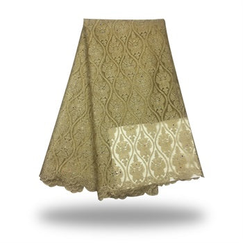 2025 Nigerian Embroidered  Lace Fabric High Quality 5 Yards African Lace Fabric Lace Wedding Dress for Women party Dress .DIY SEWING