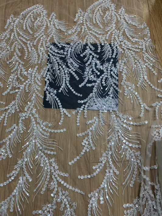 2025 Nigerian Embroidered  Lace Fabric High Quality 5 Yards African Lace Fabric Lace Wedding Dress for Women party Dress .DIY SEWING