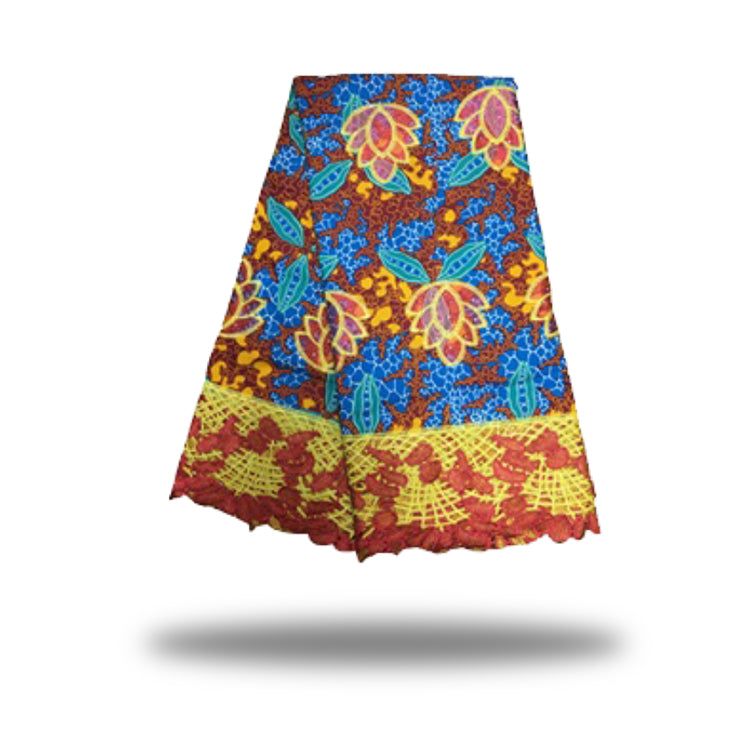 2025 Nigerian Embroidered African Lace Fabric for Wedding - No. 019, 5 Yards