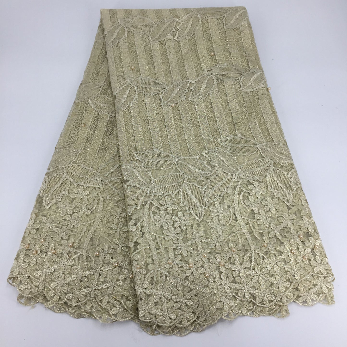 2025 Nigerian Embroidered  Lace Fabric High Quality 5 Yards African Lace Fabric Lace Wedding Dress for Women party Dress .DIY SEWING