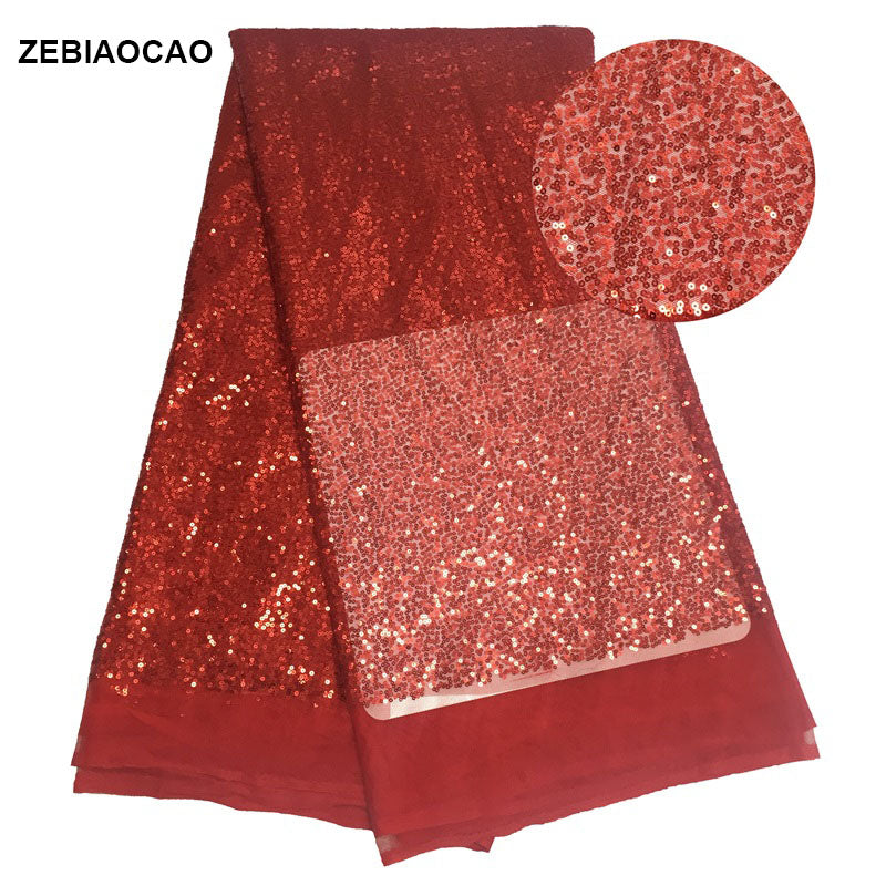 2025 Nigerian Embroidered  Lace Fabric High Quality 5 Yards African Lace Fabric Lace Wedding Dress for Women party Dress .DIY SEWING