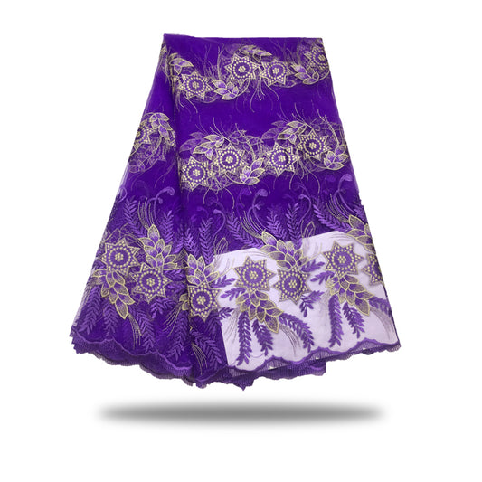 2025 Nigerian Embroidered  Lace Fabric High Quality 5 Yards African Lace Fabric Lace Wedding Dress for Women party Dress .DIY SEWING