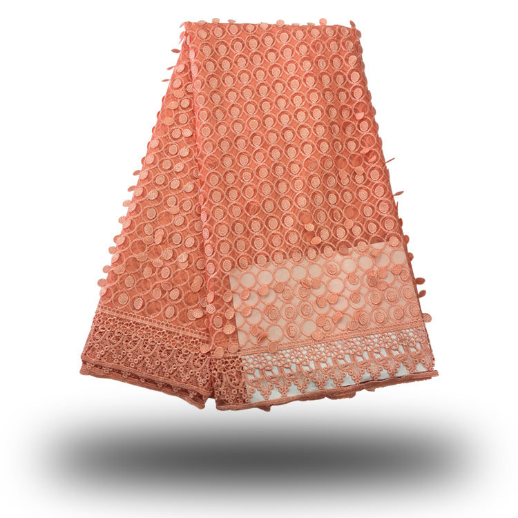 2025 Nigerian Embroidered  Lace Fabric High Quality 5 Yards African Lace Fabric Lace Wedding Dress for Women party Dress .DIY SEWING