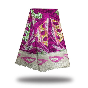2025 Nigerian Embroidered African Lace Fabric for Wedding - No. 140, 5 Yards