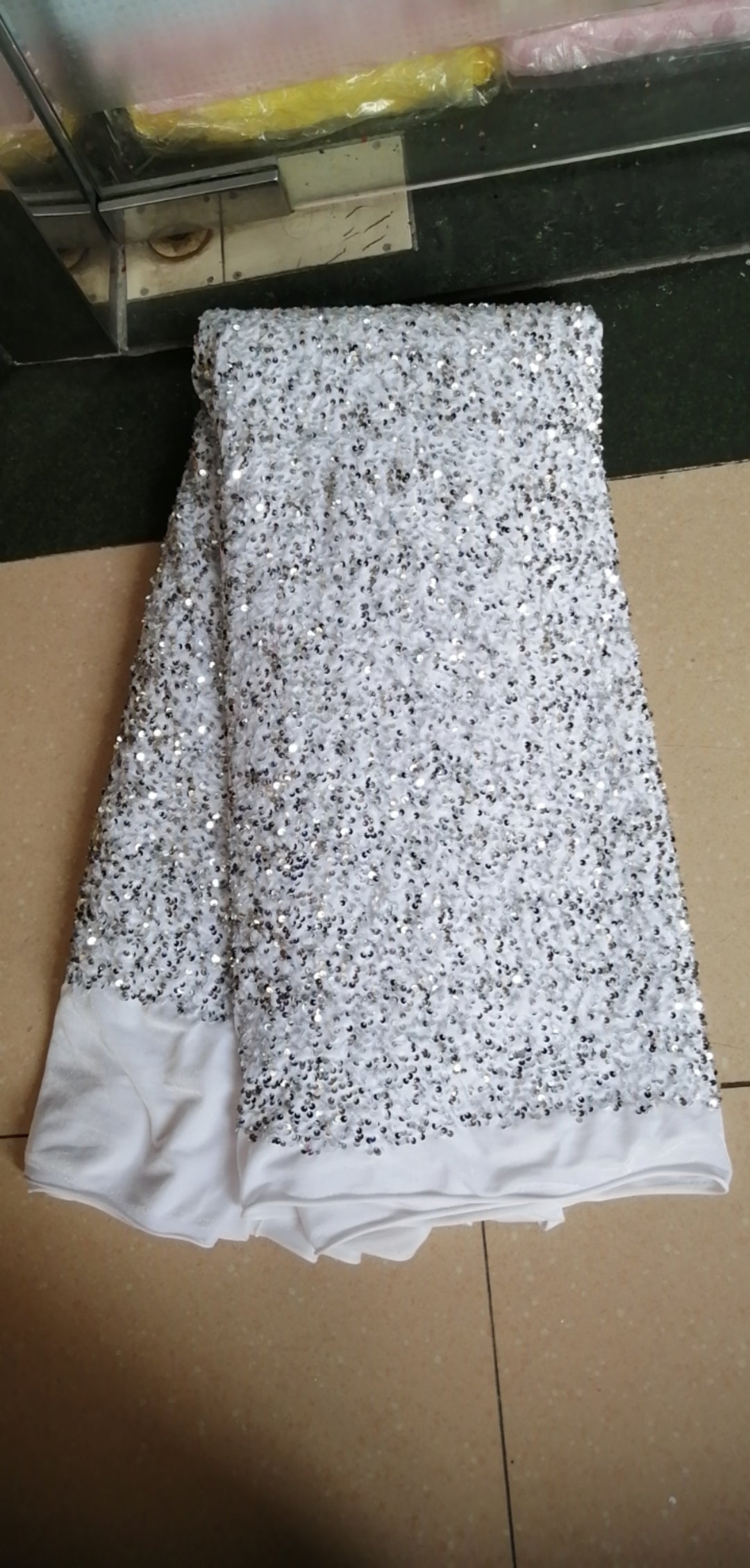 2025 Nigerian Embroidered African Lace Fabric for Wedding - No. 081, 5 Yards