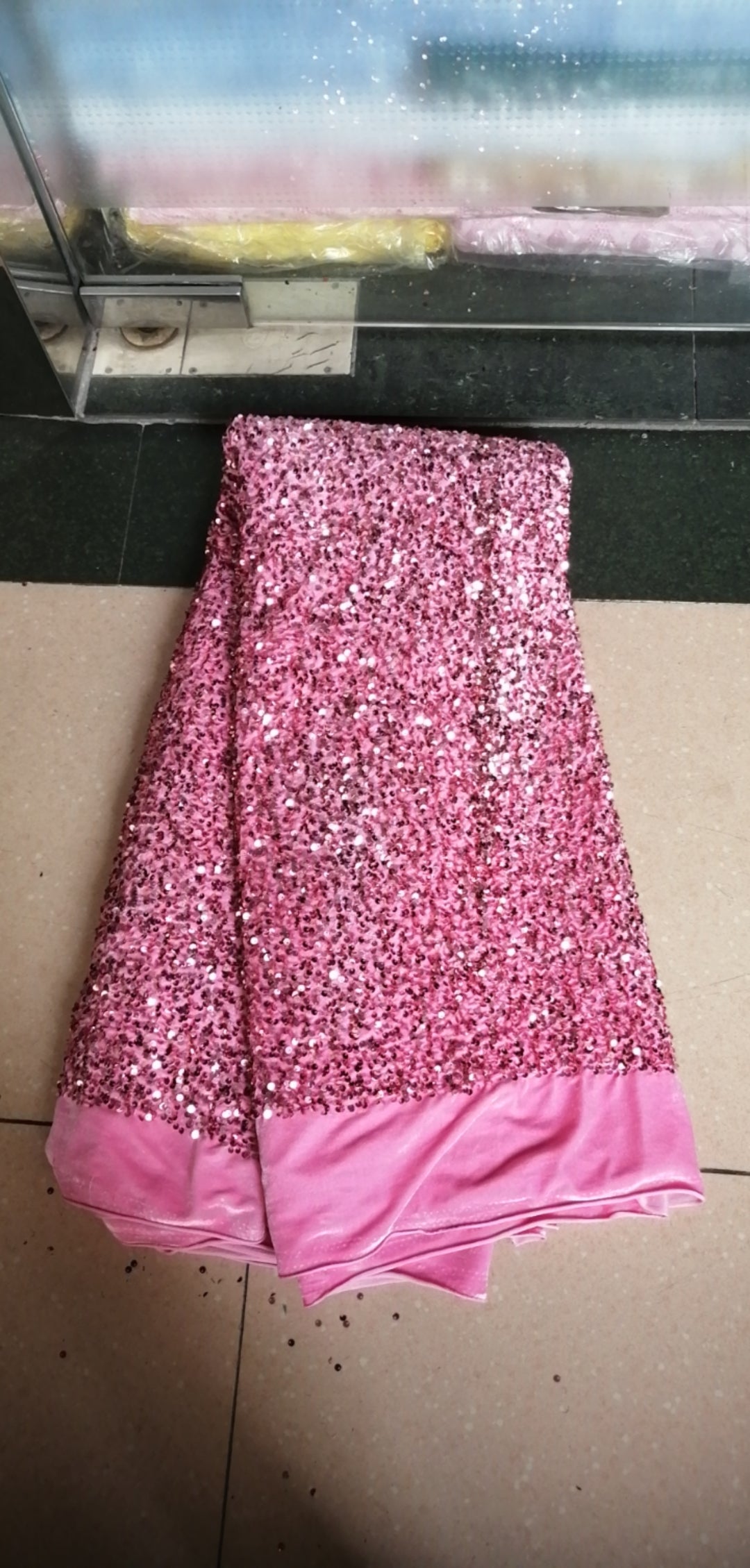 2025 Nigerian Embroidered African Lace Fabric for Wedding - No. 081, 5 Yards