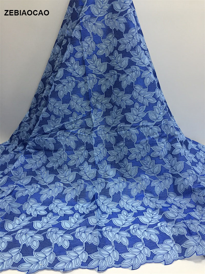2025 Nigerian Embroidered African Lace Fabric for Wedding - No. 030, 5 Yards