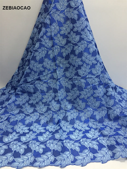 2025 Nigerian Embroidered  Lace Fabric High Quality 5 Yards African Lace Fabric Lace Wedding Dress for Women party Dress .DIY SEWING
