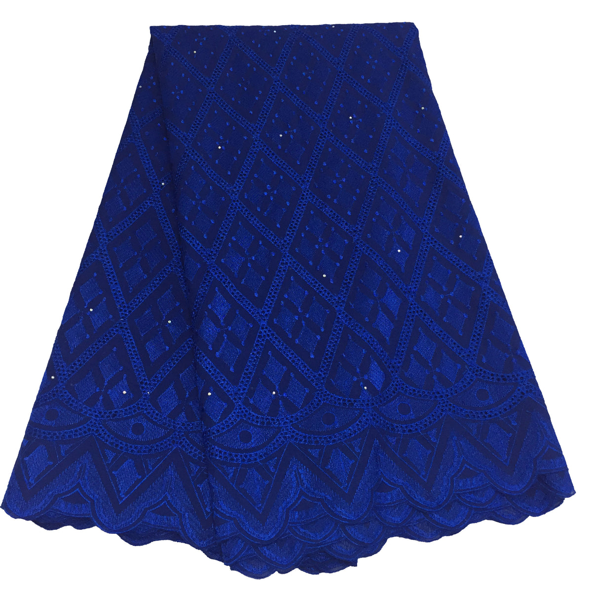 2025 Nigerian Embroidered African Lace Fabric for Wedding - No. 054, 5 Yards