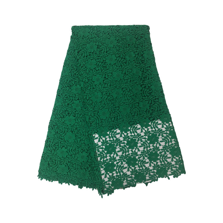 2025 Nigerian Embroidered African Lace Fabric for Wedding - No. 098, 5 Yards