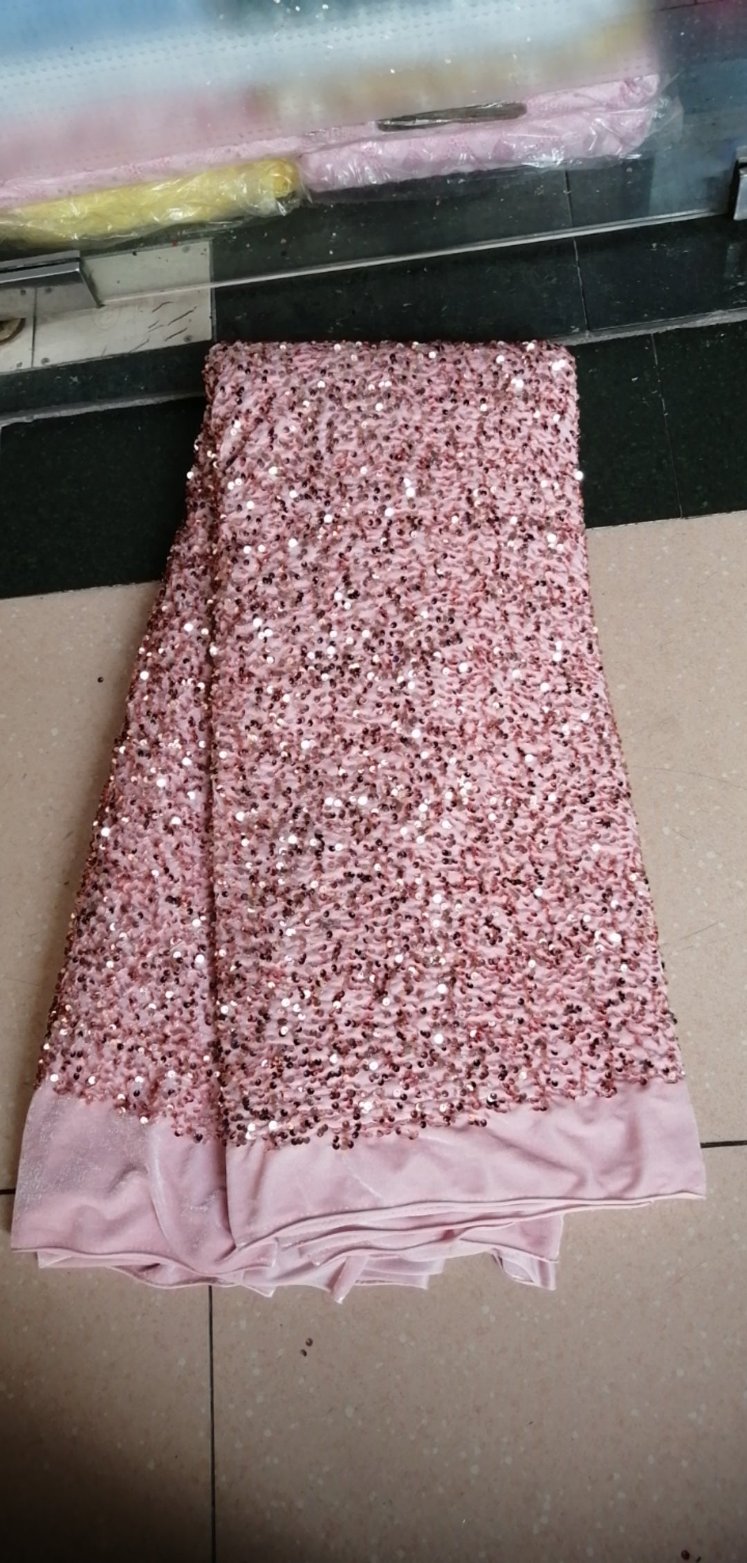2025 Nigerian Embroidered African Lace Fabric for Wedding - No. 081, 5 Yards