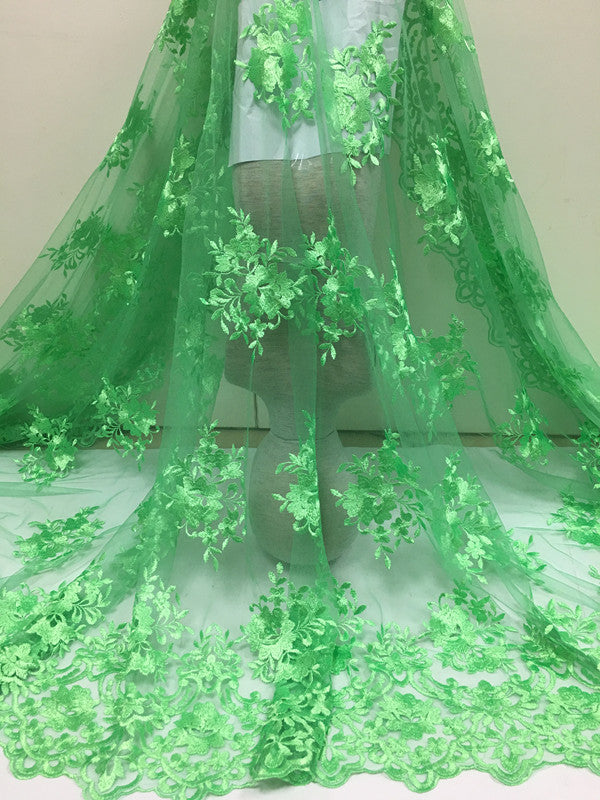 2025 Nigerian Embroidered  Lace Fabric High Quality 5 Yards African Lace Fabric Lace Wedding Dress for Women party Dress .DIY SEWING