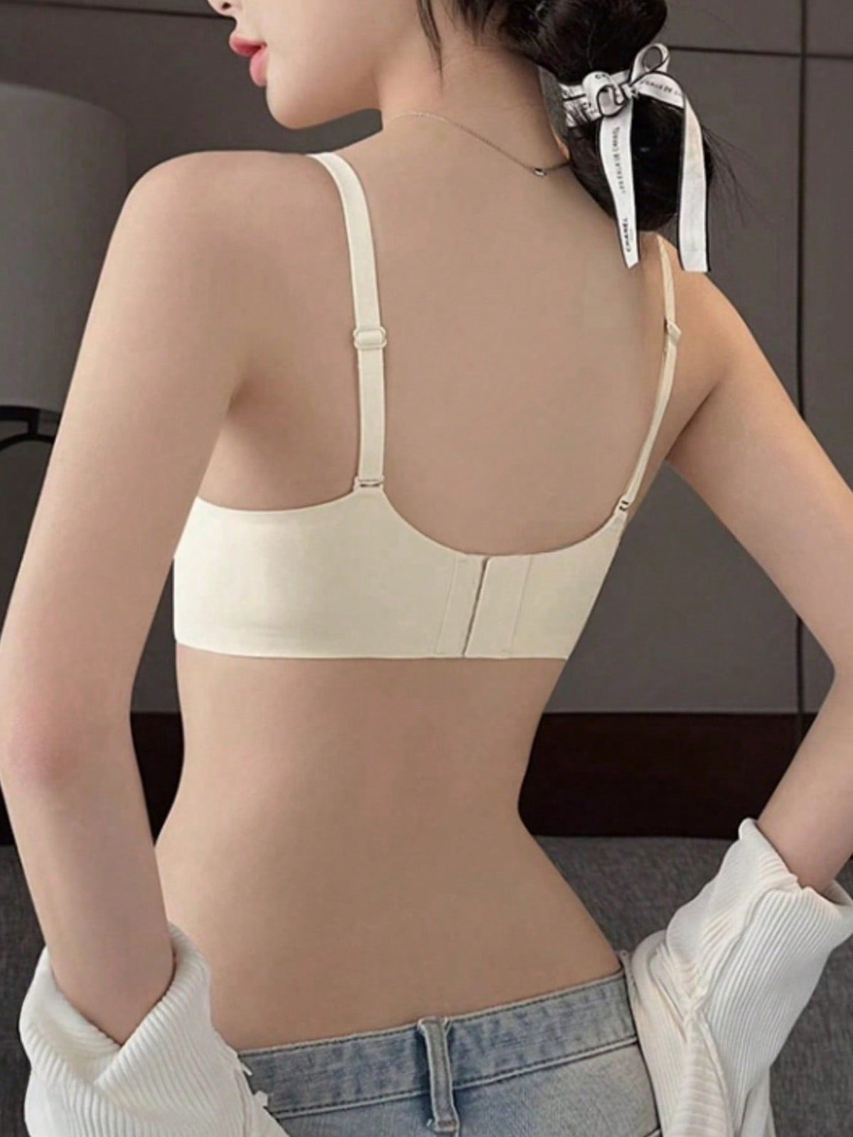 Deep V Soft & Comfortable Padded Brassiere For Small Bust, Lift & Support, Half Cup Underwire Bra