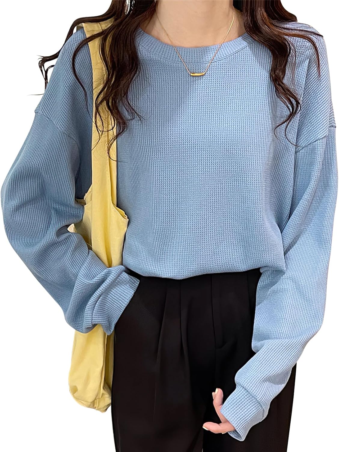 【単品映えロンT】ロンt レディース 【心地よい着心地・こなれ感】長袖tシャツ ロンティー トップス 重ね着風 ゆったり ティーシャツ 着痩せ ロングスリーブ 無地 カジュアル きれいめ 秋