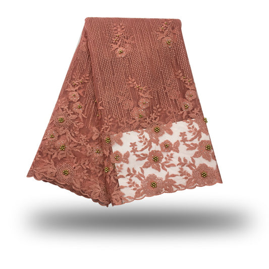 2025 Nigerian Embroidered  Lace Fabric High Quality 5 Yards African Lace Fabric Lace Wedding Dress for Women party Dress .DIY SEWING