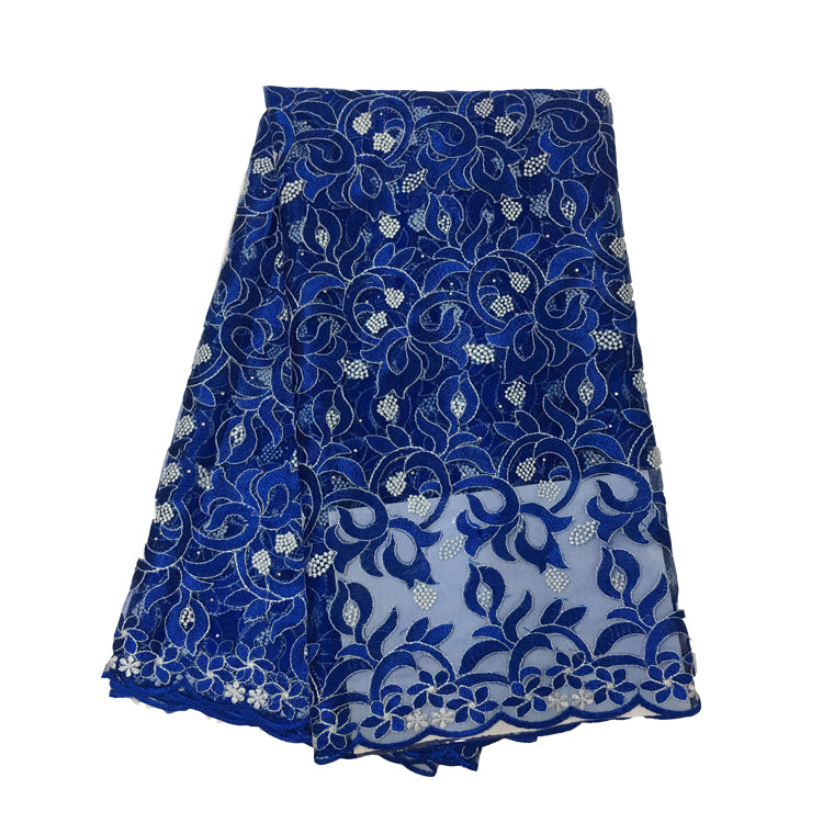2025 Nigerian Embroidered  Lace Fabric High Quality 5 Yards African Lace Fabric Lace Wedding Dress for Women party Dress .DIY SEWING