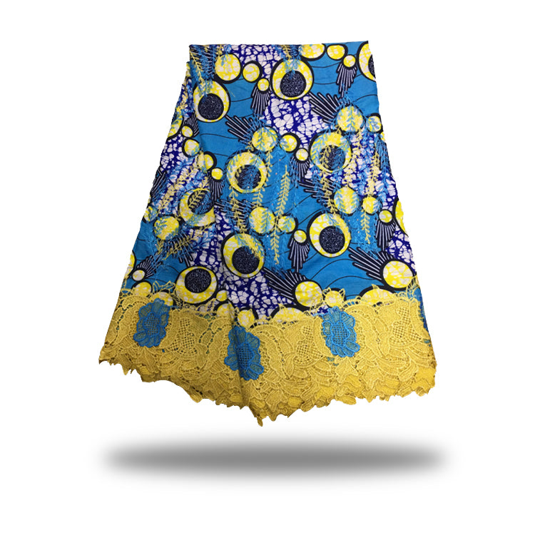 2025 Nigerian Embroidered African Lace Fabric for Wedding - No. 019, 5 Yards