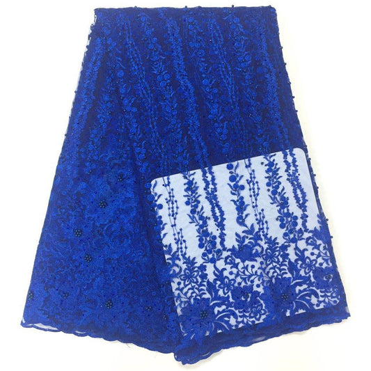 2025 Nigerian Embroidered  Lace Fabric High Quality 5 Yards African Lace Fabric Lace Wedding Dress for Women party Dress .DIY SEWING