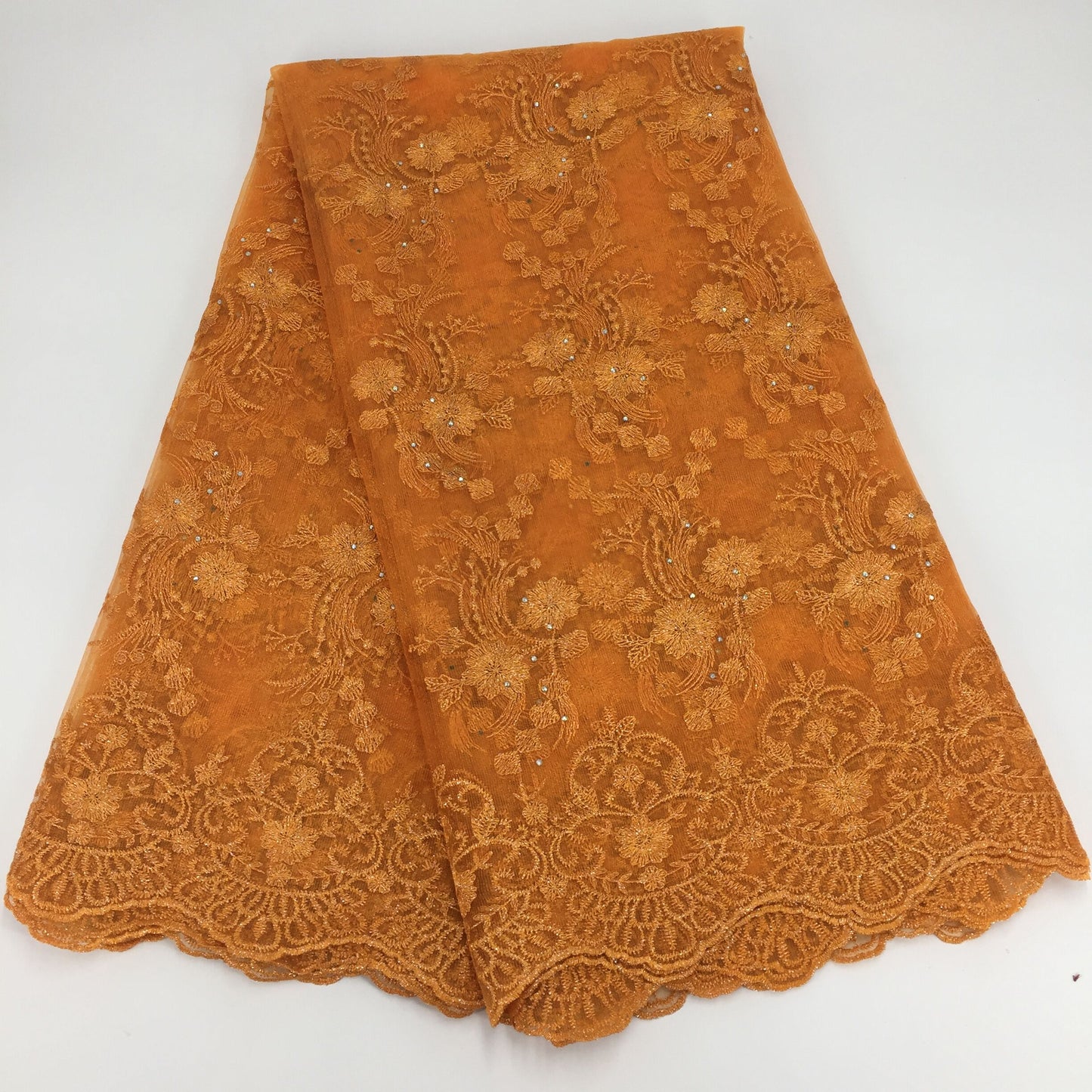 2025 Nigerian Embroidered  Lace Fabric High Quality 5 Yards African Lace Fabric Lace Wedding Dress for Women party Dress .DIY SEWING