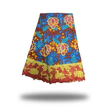 2025 Nigerian Embroidered African Lace Fabric for Wedding - No. 140, 5 Yards