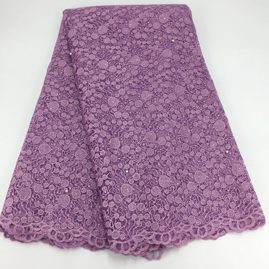 2025 Nigerian Embroidered  Lace Fabric High Quality 5 Yards African Lace Fabric Lace Wedding Dress for Women party Dress .DIY SEWING