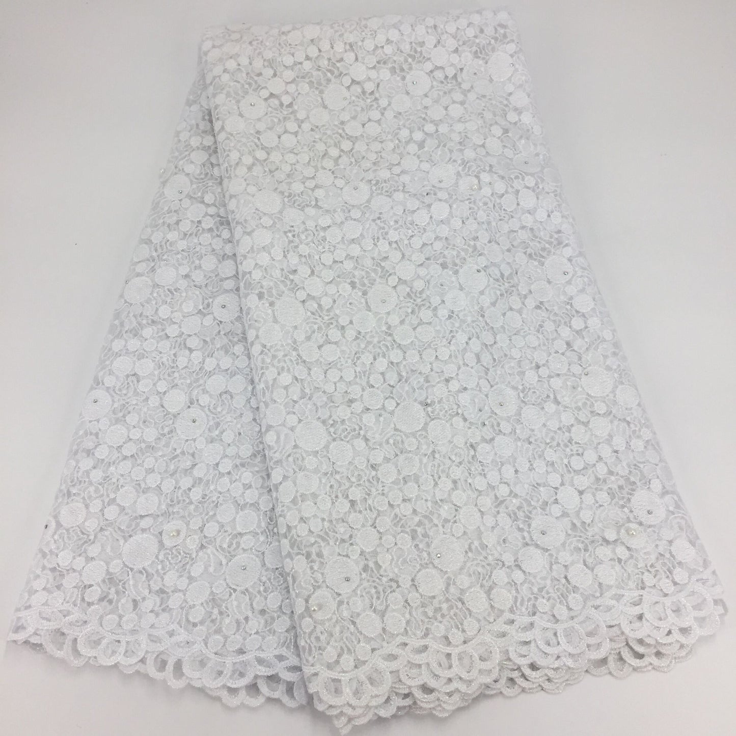 2025 Nigerian Embroidered  Lace Fabric High Quality 5 Yards African Lace Fabric Lace Wedding Dress for Women party Dress .DIY SEWING