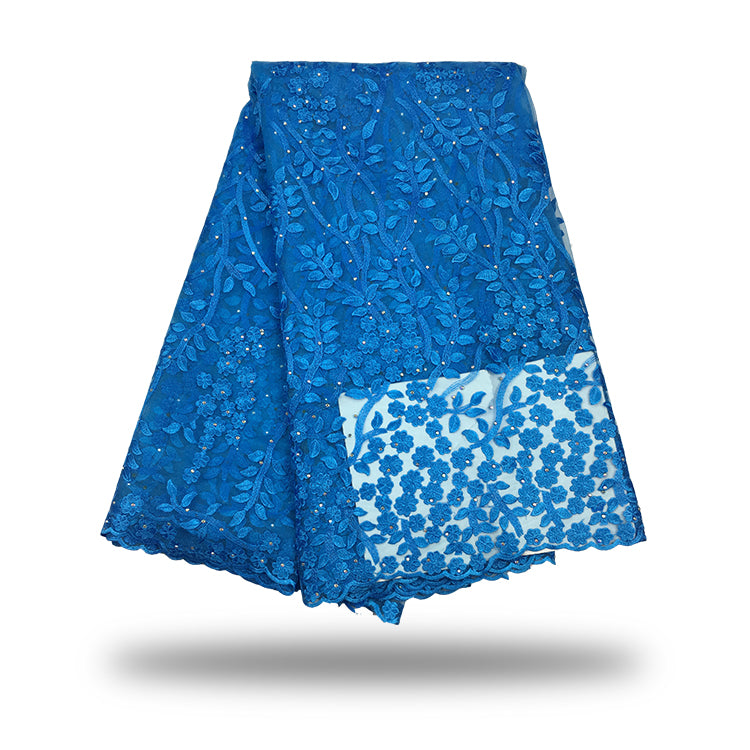 2025 Nigerian Embroidered  Lace Fabric High Quality 5 Yards African Lace Fabric Lace Wedding Dress for Women party Dress .DIY SEWING