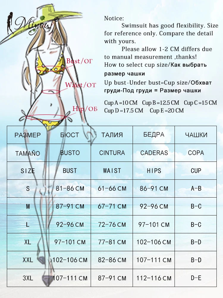 Miyouj Bandage Bikini Set Mujer Beachwear Triangle Bikinis Sexy Swimsuit Halter Swimwear Women 2025 Bathwear Micro Thong Biquini