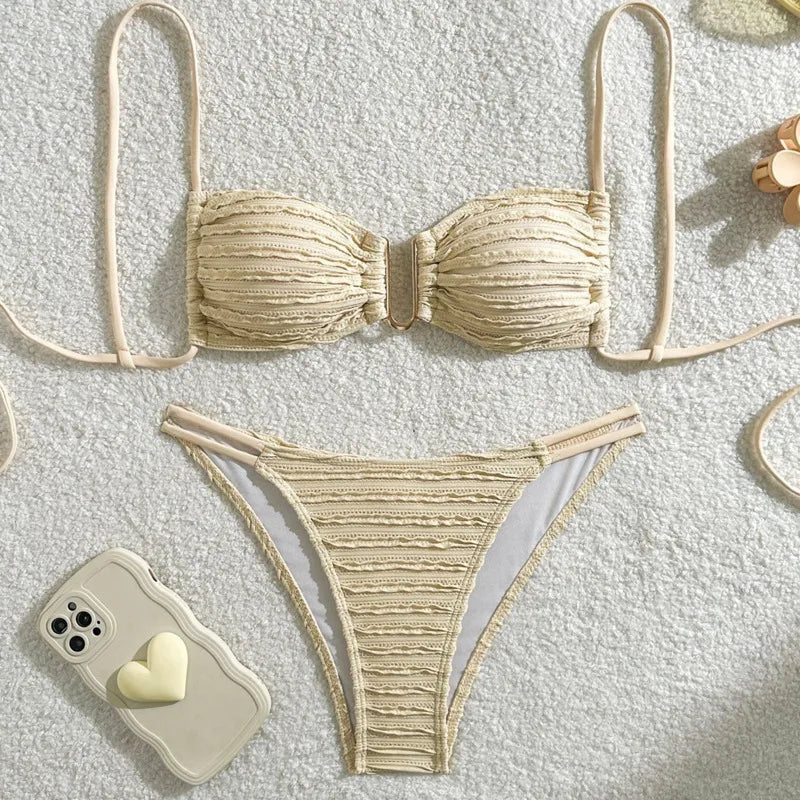 Summer Sexy Bikinis 2025 Women's Swimwear Female Swimsuit For Swim Wear Bathing Suits Brazilian Bikini Set Beachwear Pool Bather